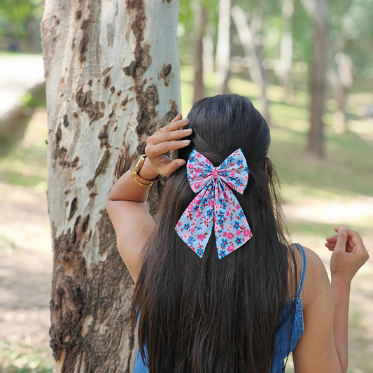 Sunshine Long Pigtail Bow