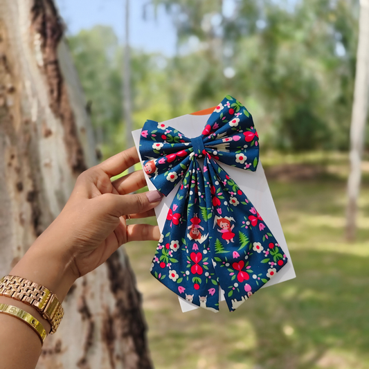 Star Long Pigtail Bow