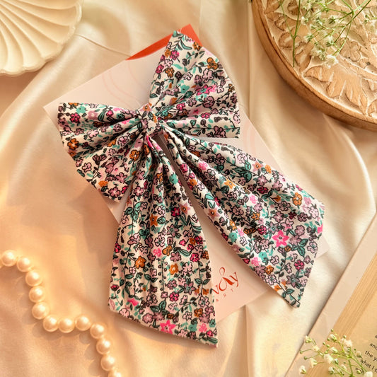Delicate Long Pigtail Bow