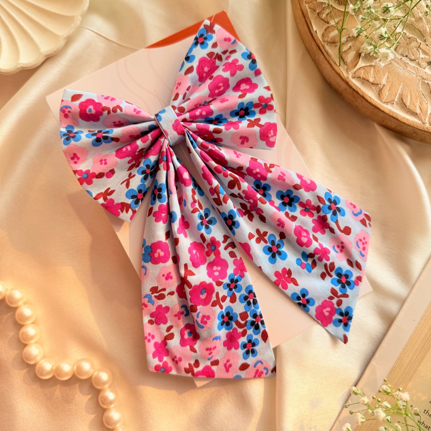 Sunshine Long Pigtail Bow