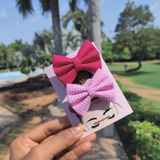 Mini Bows - Pinky