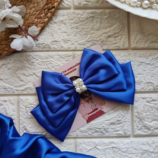 Blue Layer Bow