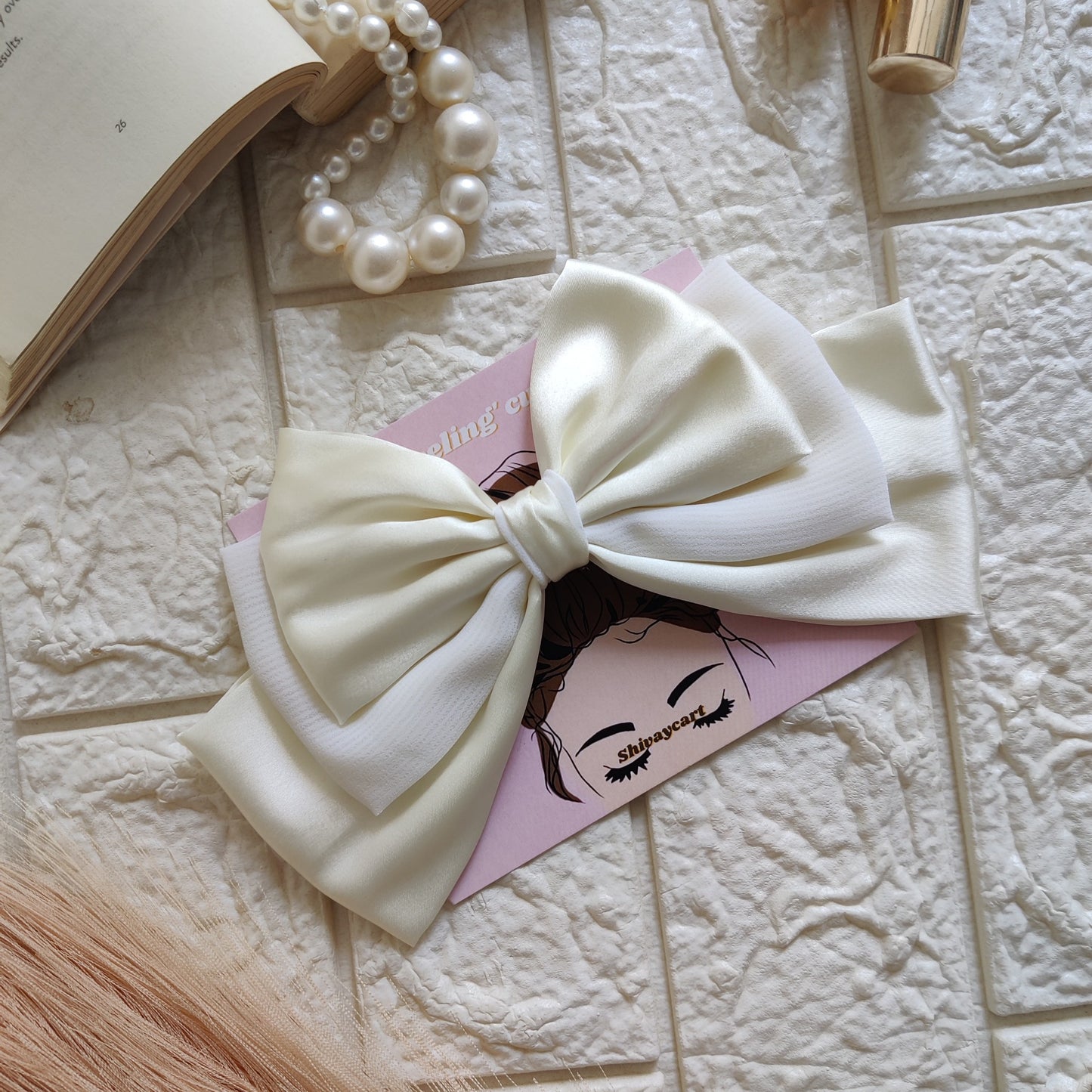 White Bow - Two tone