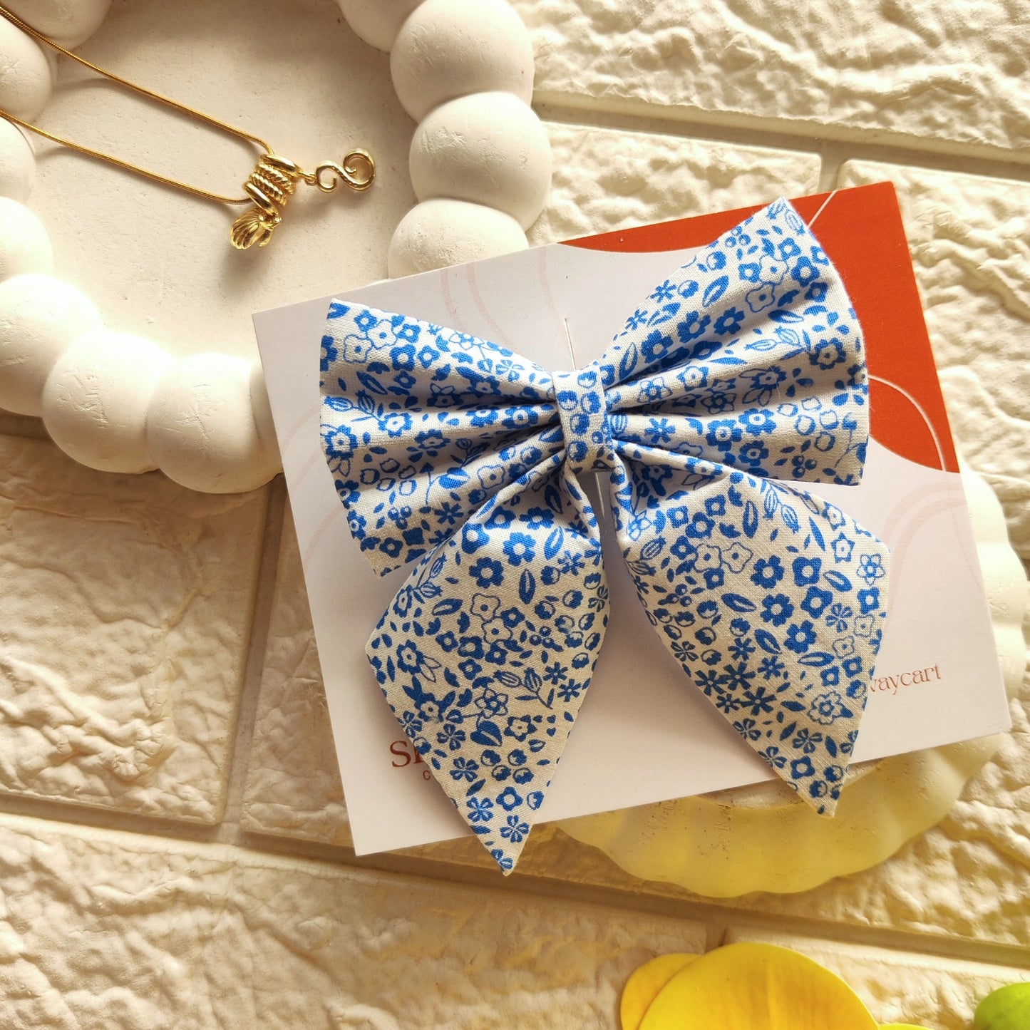 Pigtail - Blue Floral