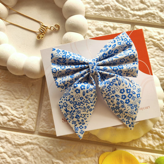 Pigtail - Blue Floral
