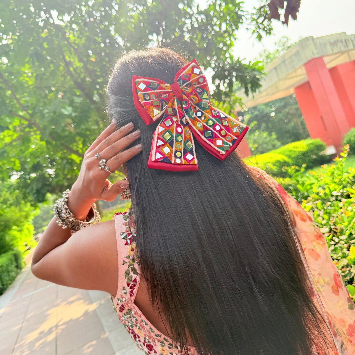 Mira Mirror Bow Red