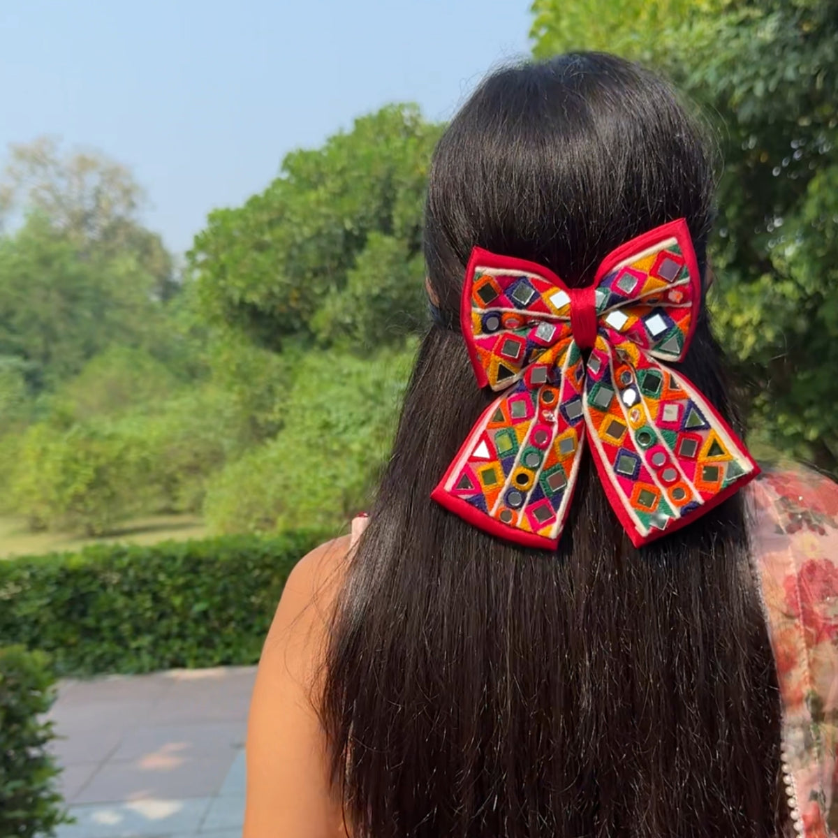Mira Mirror Bow Red
