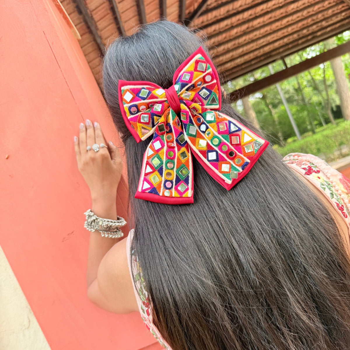 Mira Mirror Bow Red
